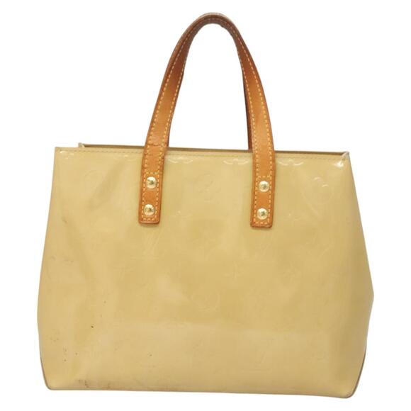 LOUIS VUITTON Monogram Vernis Reade PM Hand Bag Beige M91334 - Picture 2 of 12